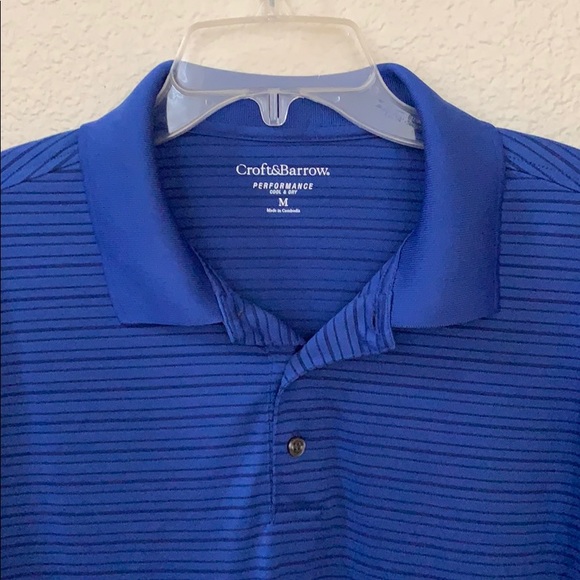 Croft & Borrow Men’s Performance ShortSleeve Polo - Picture 3 of 4